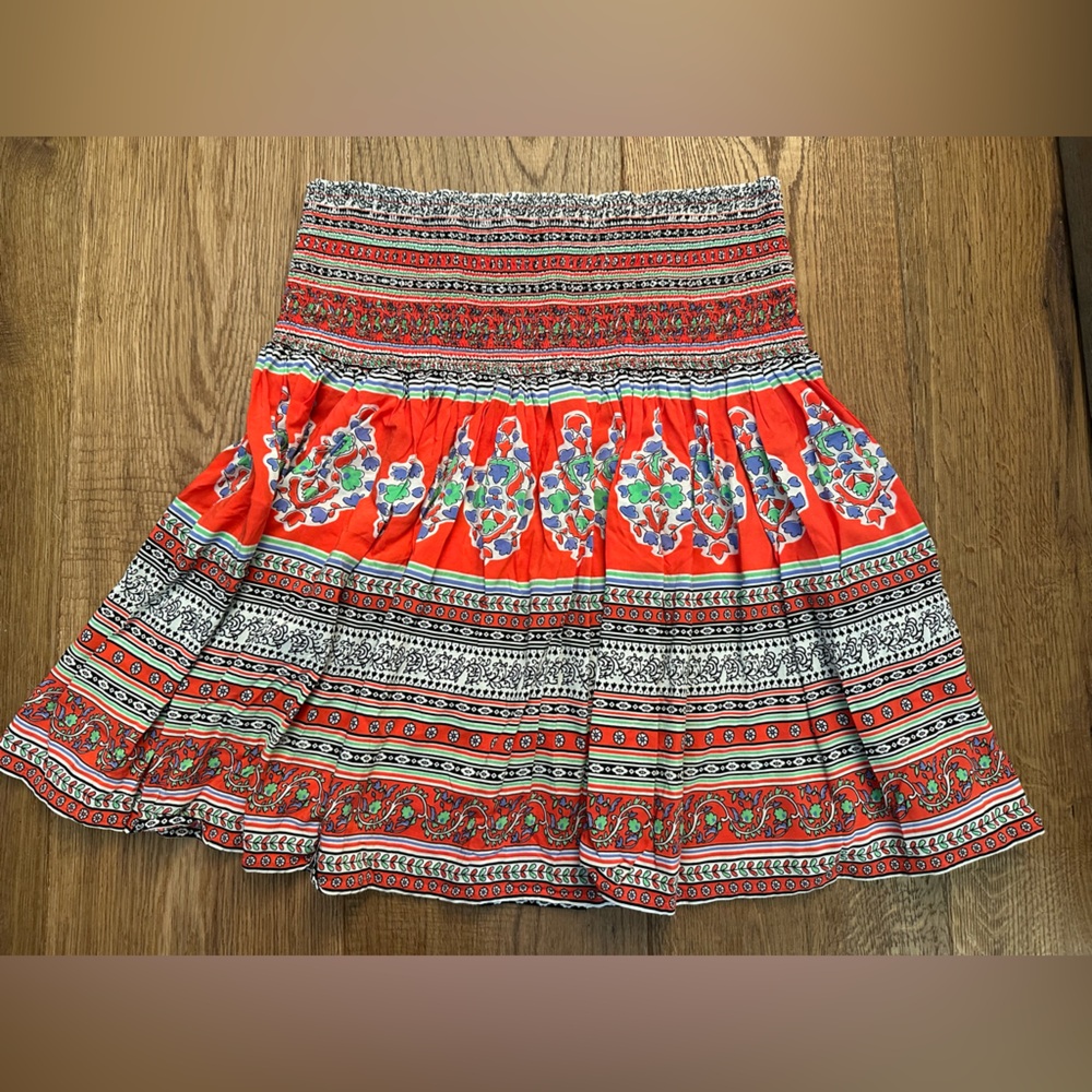 Tory Burch Red Mini Skirt